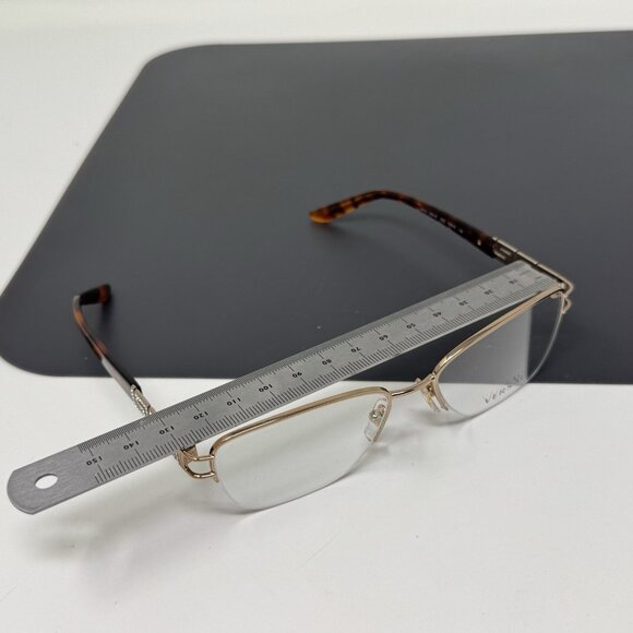 Versace Italy MOD 1220-B 1052 52-16-135 GOLD TORTOISE EYEGLASSES - Picture 7 of 13